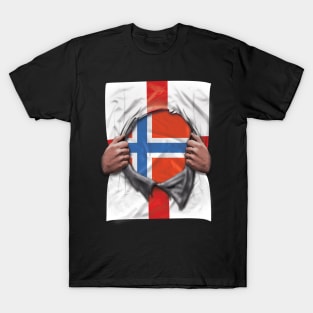 Norway Flag English Flag Ripped - Gift for Norwegian From Norway T-Shirt